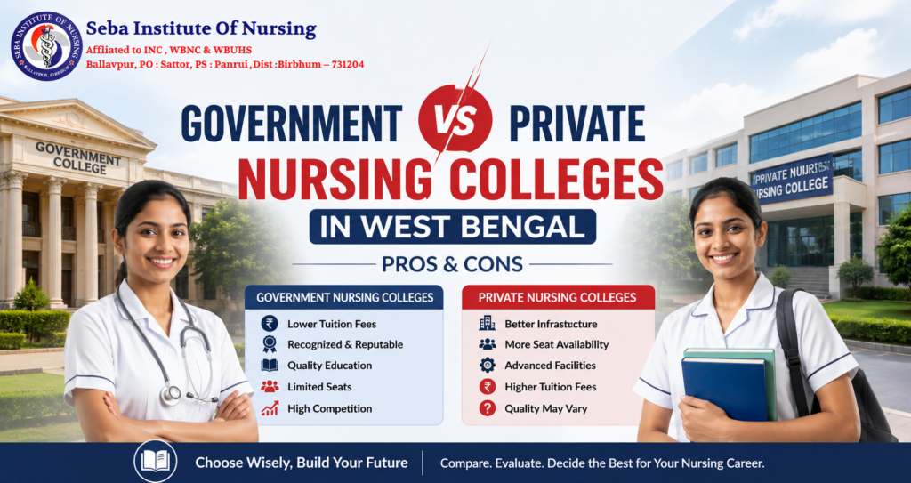 Government vs Private Nursing Colleges in West Bengal